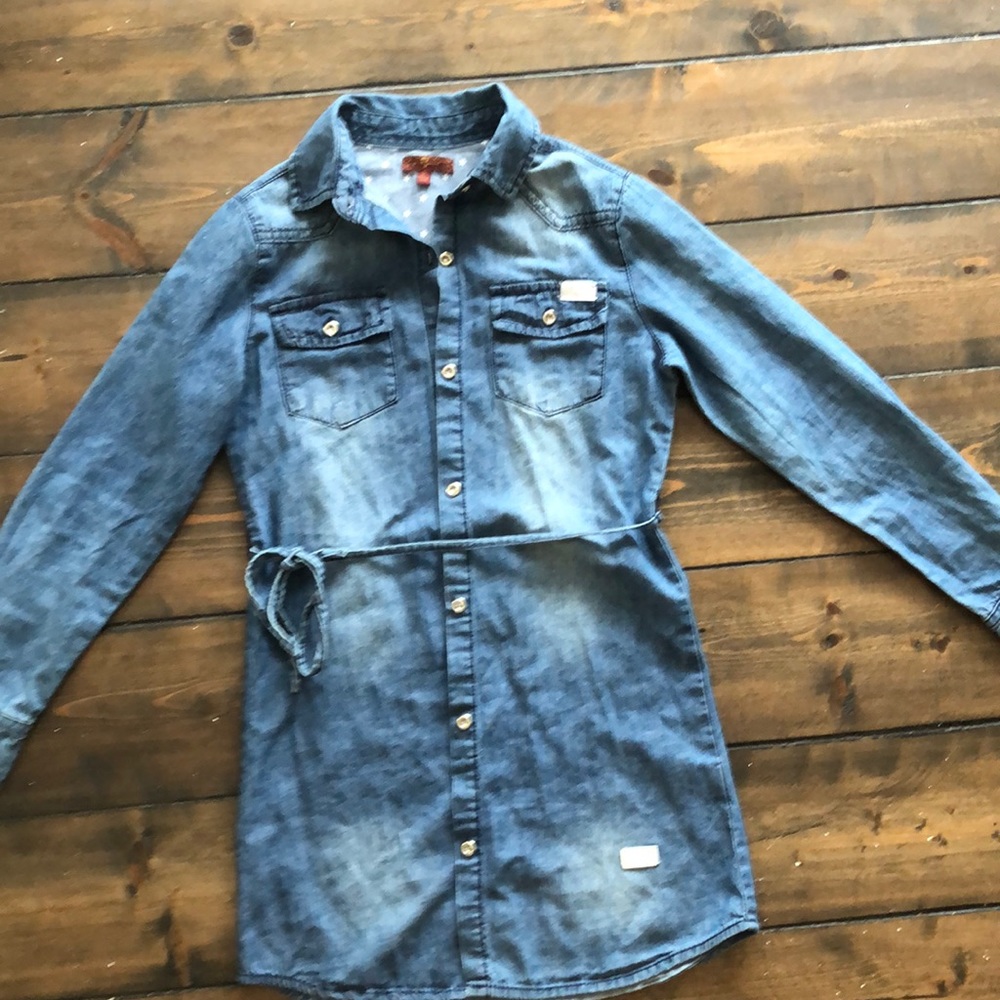 girls denim dress
